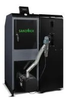 Твердотопливный котел Sakovich PELLET UNIVERSAL 26 кВт Цена за комплект (Теплообменник, горелка Kipi, бункер Bio)